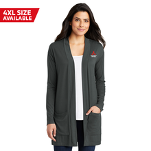 Ladies Long Pocket Cardigan