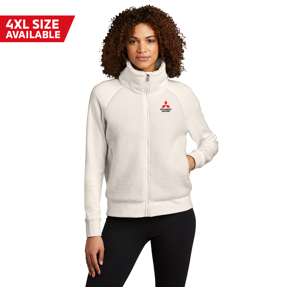 Mitsubishi Motors Ladies Sherpa Full-Zip Jacket product image featuring official branding, premium materials, performance-inspired design, and automotive lifestyle styling