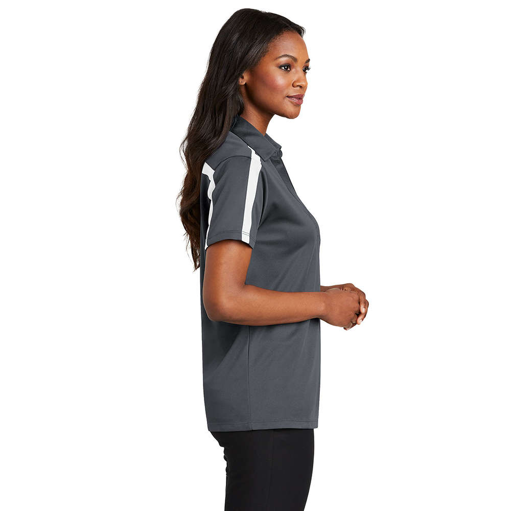 Mitsubishi Motors Ladies Shoulder Stripe Polo product image featuring official branding, premium materials, performance-inspired design, and automotive lifestyle styling