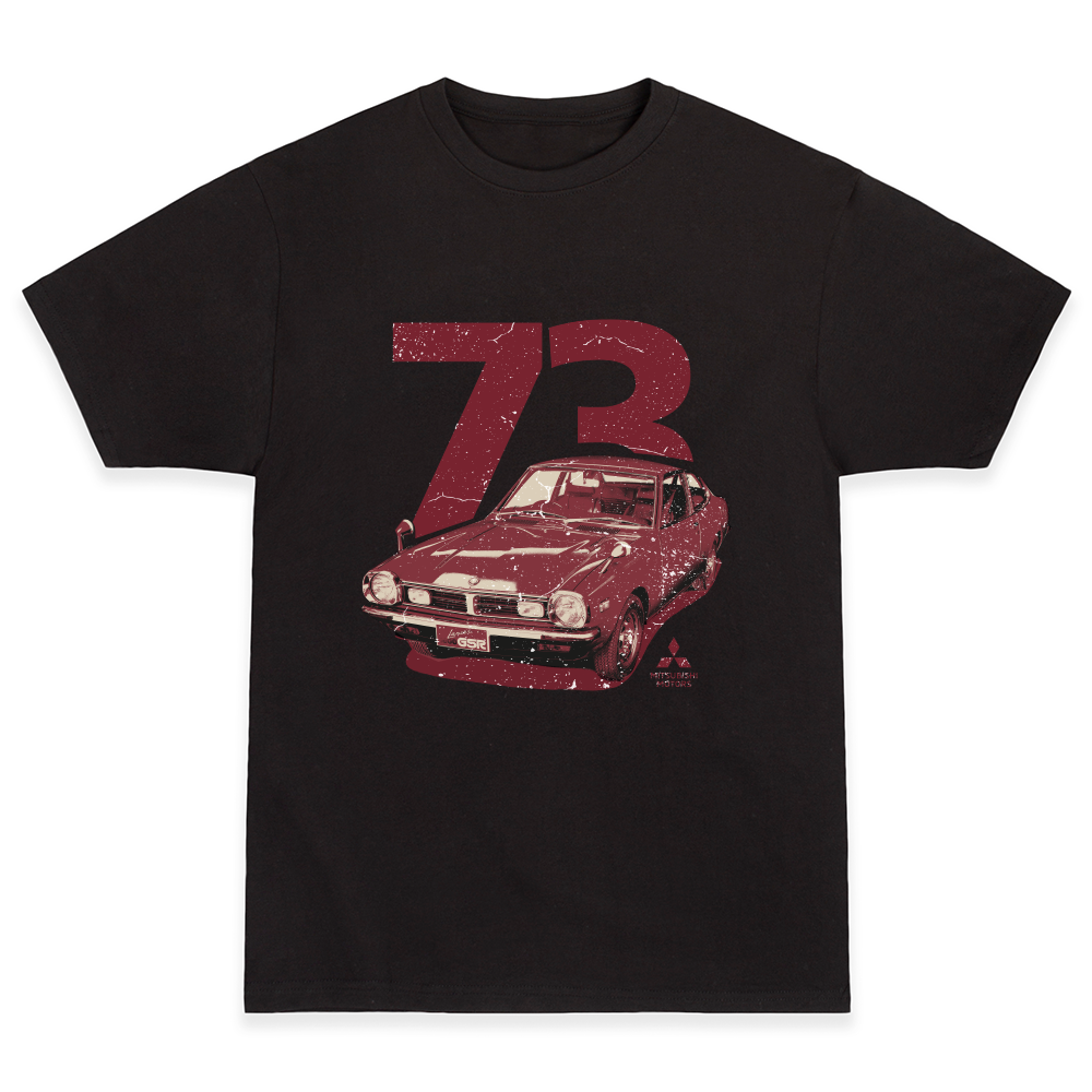 Mitsubishi Motors 1973 Lancer T-Shirt product image featuring official branding, premium materials, performance-inspired design, and automotive lifestyle styling