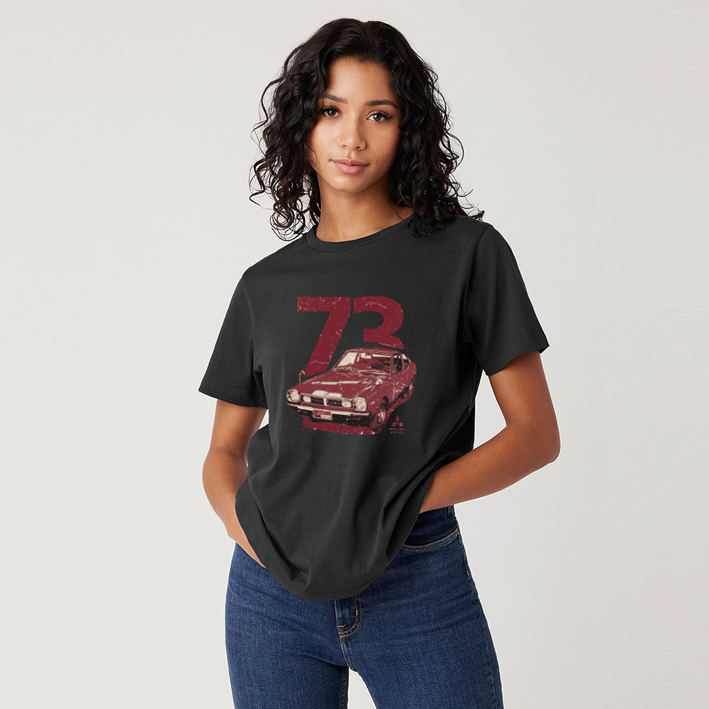 Mitsubishi Motors 1973 Lancer T-Shirt product image featuring official branding, premium materials, performance-inspired design, and automotive lifestyle styling