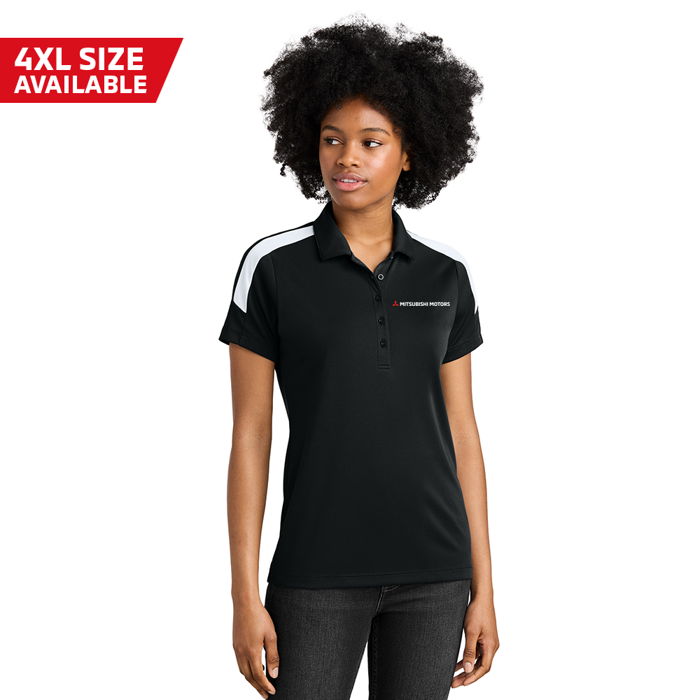 Mitsubishi Motors Ladies Race Day Polo Shirt product image featuring official branding, premium materials, performance-inspired design, and automotive lifestyle styling