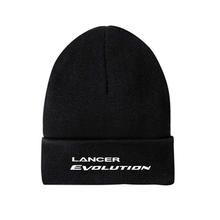 Mitsubishi Motors Lancer Evolution Beanie Hat product image featuring official branding, premium materials, performance-inspired design, and automotive lifestyle styling