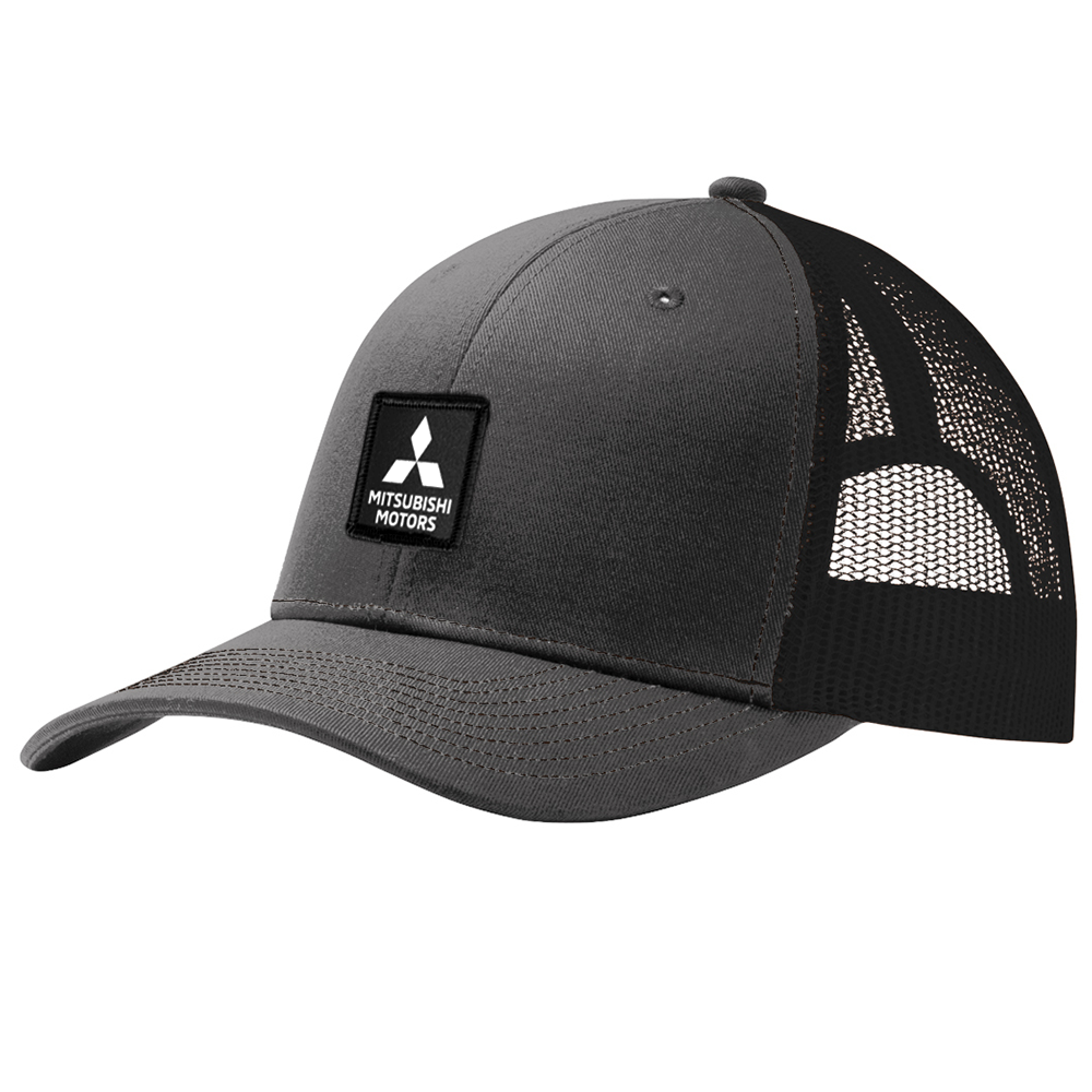 Mitsubishi Motors Patch Logo Snapback Trucker product image featuring official branding, premium materials, performance-inspired design, and automotive lifestyle styling