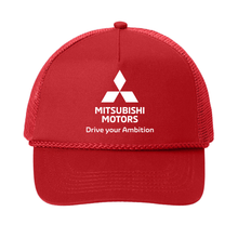 Mitsubishi Motors Ambition Trucker Hat product image featuring official branding, premium materials, performance-inspired design, and automotive lifestyle styling