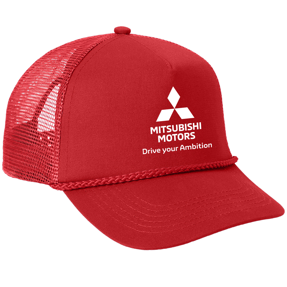 Mitsubishi Motors Ambition Trucker Hat product image featuring official branding, premium materials, performance-inspired design, and automotive lifestyle styling