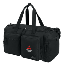 Mitsubishi Motors Nike Duffel Bag product image featuring official Mitsubishi Motors branding, detailed construction, and lifestyle-ready automotive accessory design