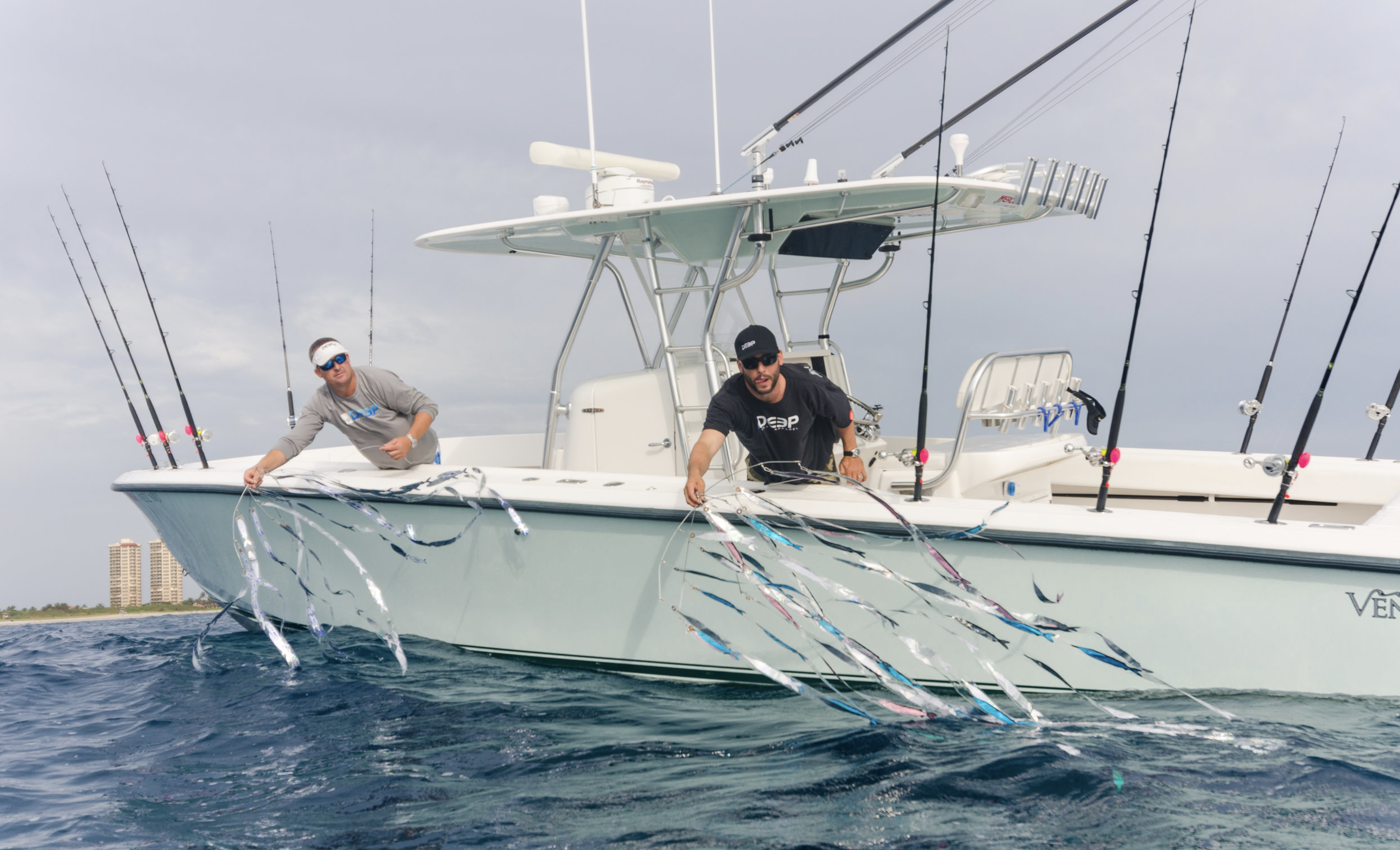 Dredge Fishing from a Center Console