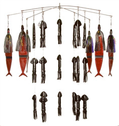 Fire Tailz Marlin Rubber Squid Fishing Dredge