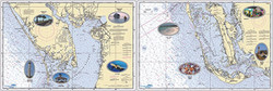 Small Boat/Kayak Inshore Placemat, double sided, laminated, 12 x 18 inches, Florida