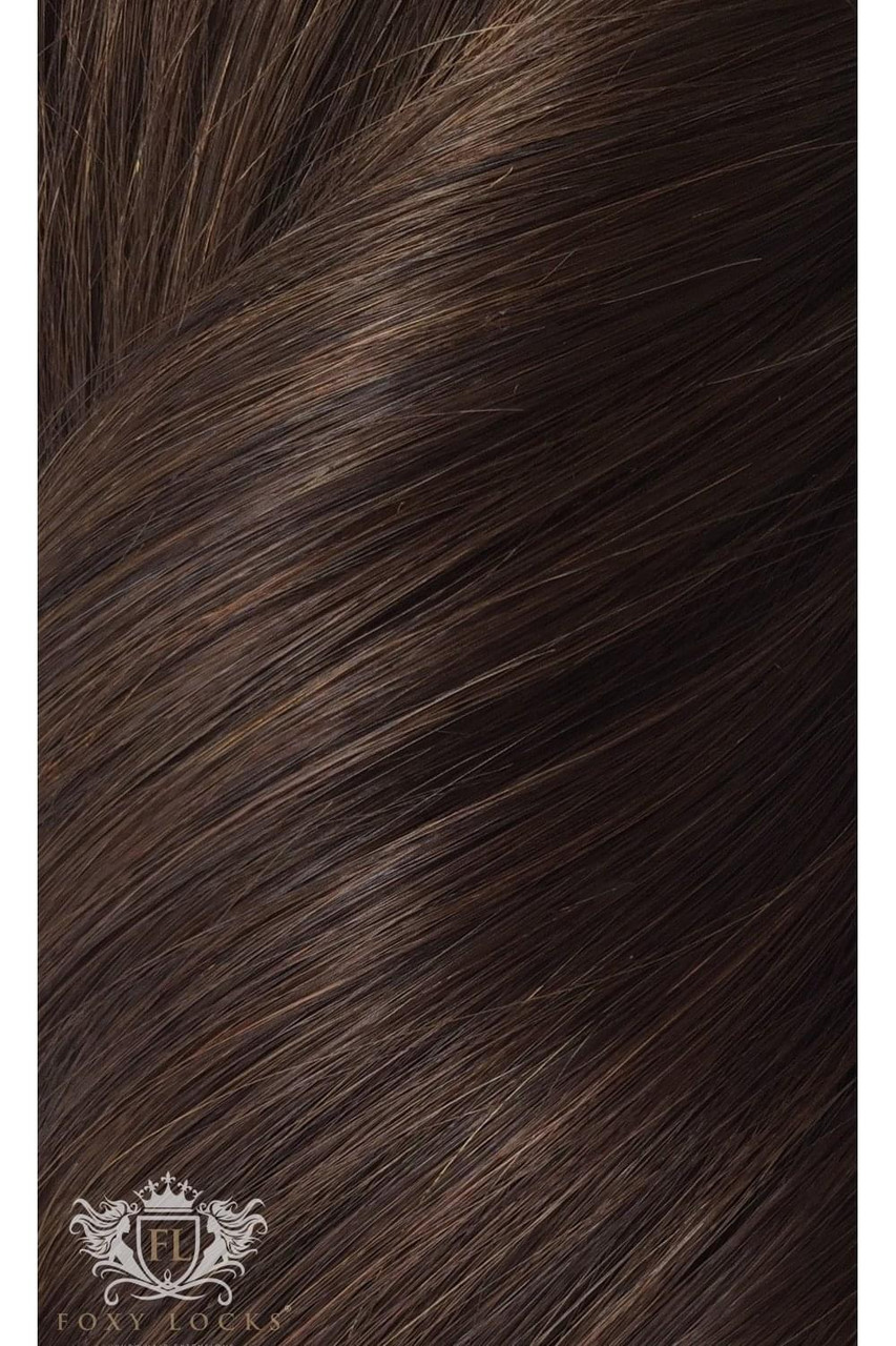Cocoa - Luxurious 24" Silk Seamless Clip In Human Hair Extensions 280g