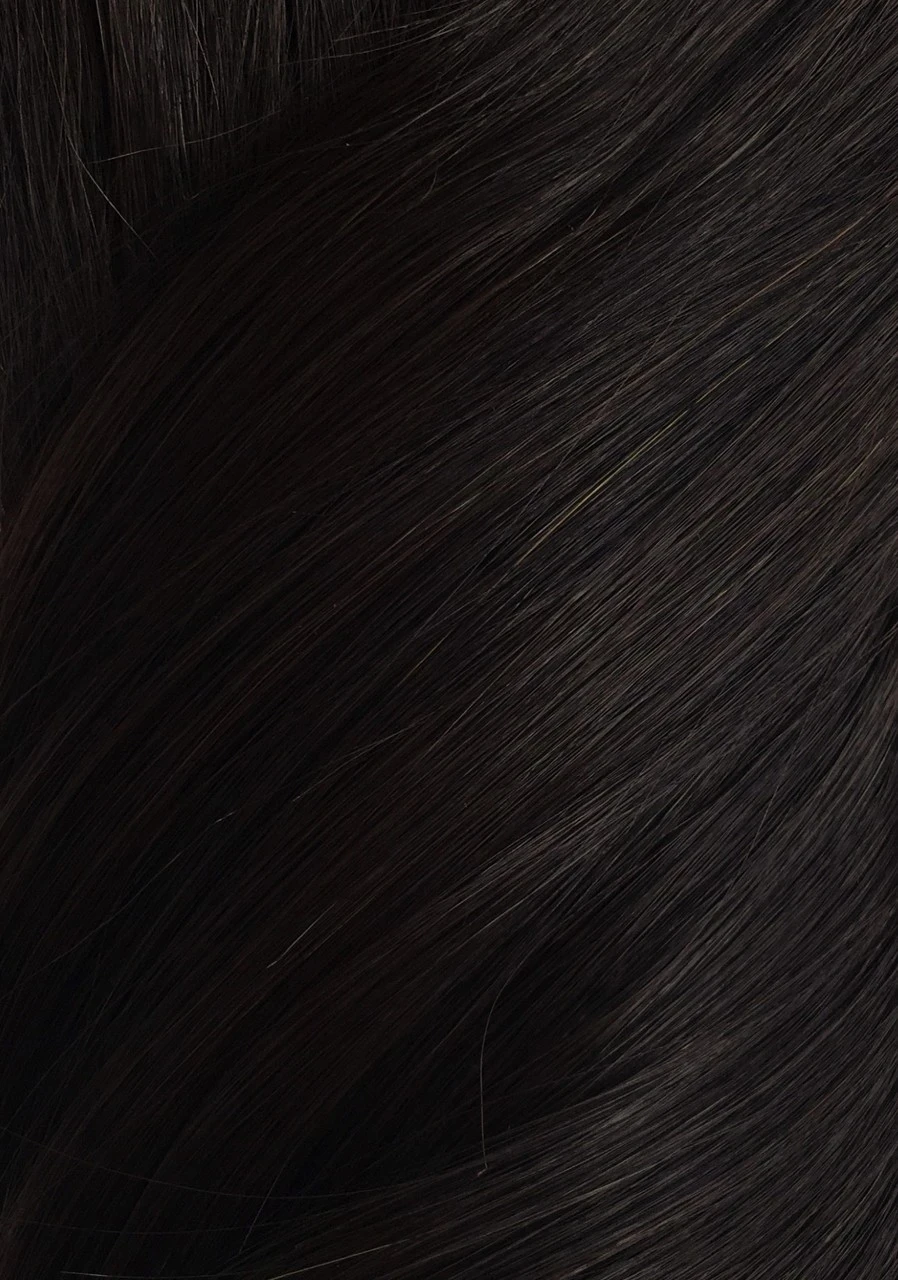 Brown Black - Wrap Ponytail Clip In Hair Extensions 12 / 16 / 22 Inch