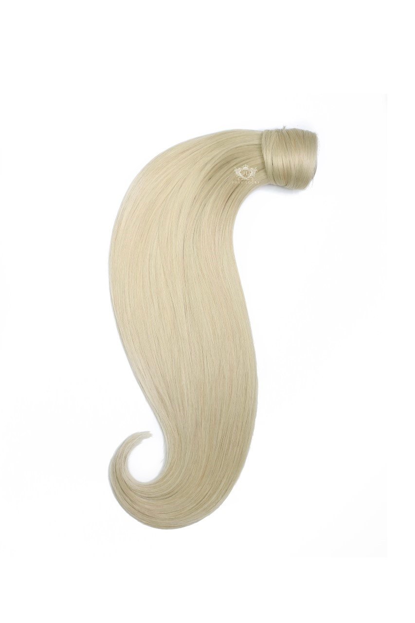 Platinum Blonde - Wrap Ponytail Clip In Hair Extensions 12 / 16 / 22 Inch