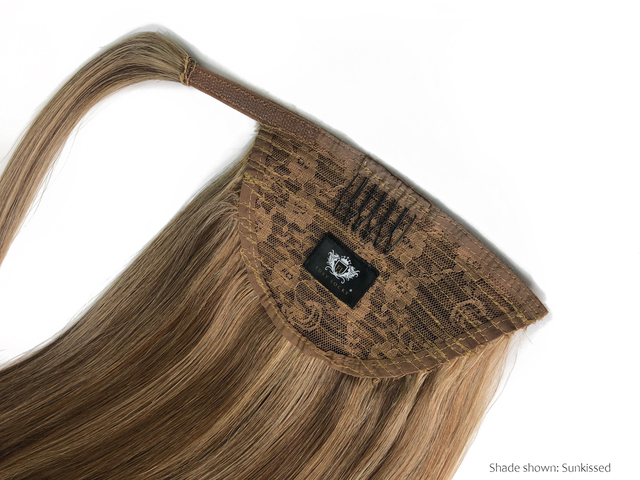 Latte Blonde - Wrap Ponytail Clip In Hair Extensions 12 / 16 / 22 Inch