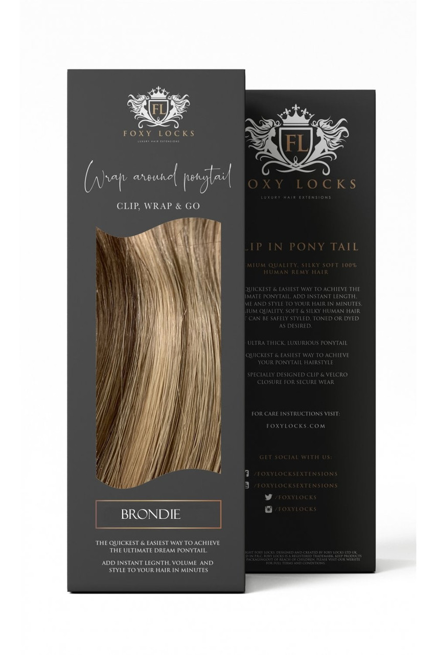 Brondie - Wrap Ponytail Clip In Hair Extensions 12 / 16 / 22 Inch