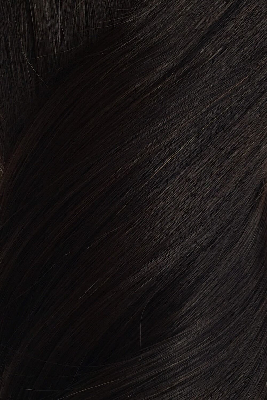 Brown Black LiteTape® Hair Extensions | Tape In