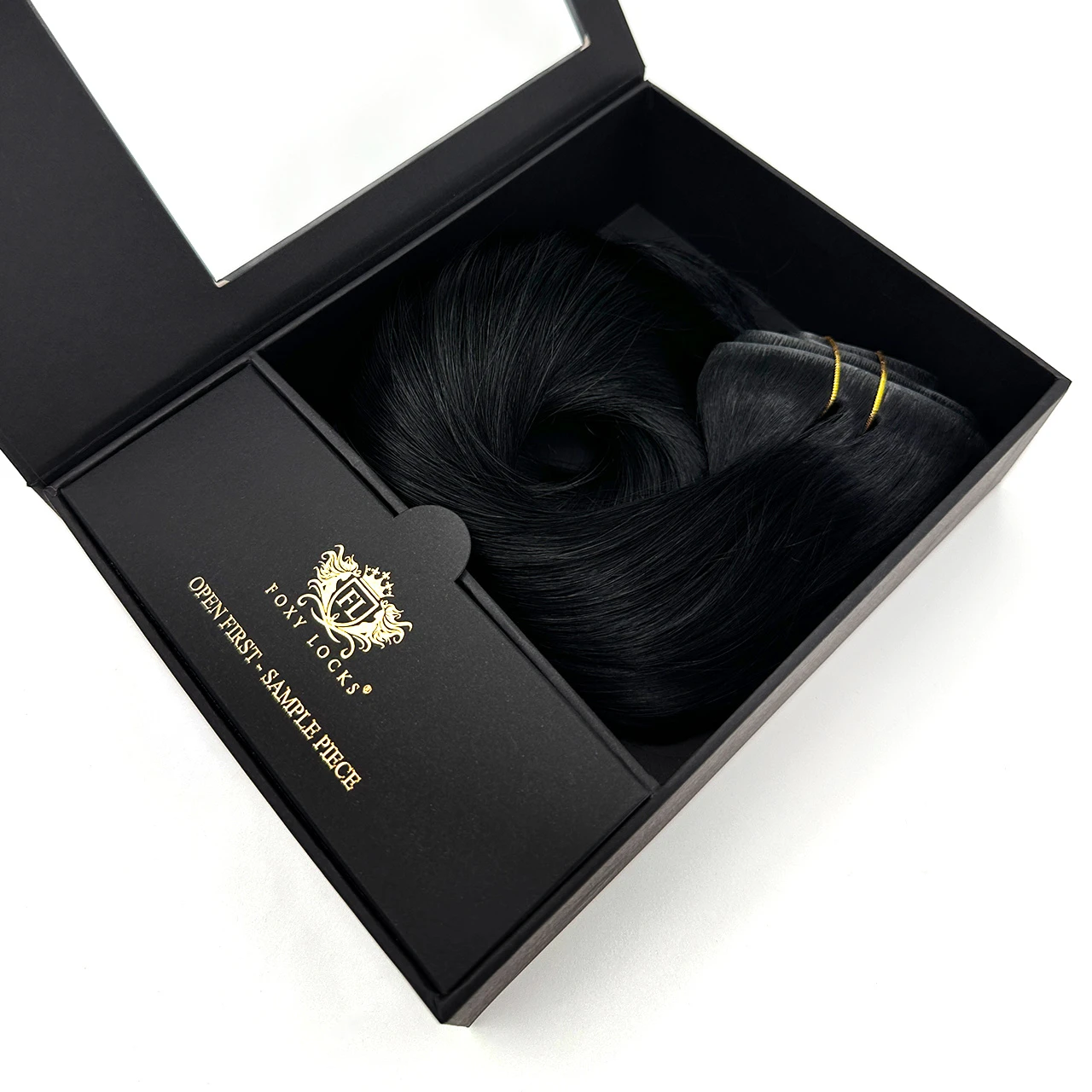 Jet Black - Invisible 20" Deluxe Clip In Remy Human Hair Extensions 200g
