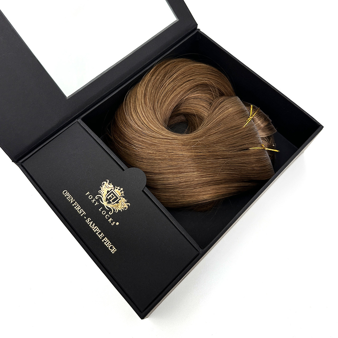 Chestnut - Invisible 20" Deluxe Clip In Remy Human Hair Extensions 200g