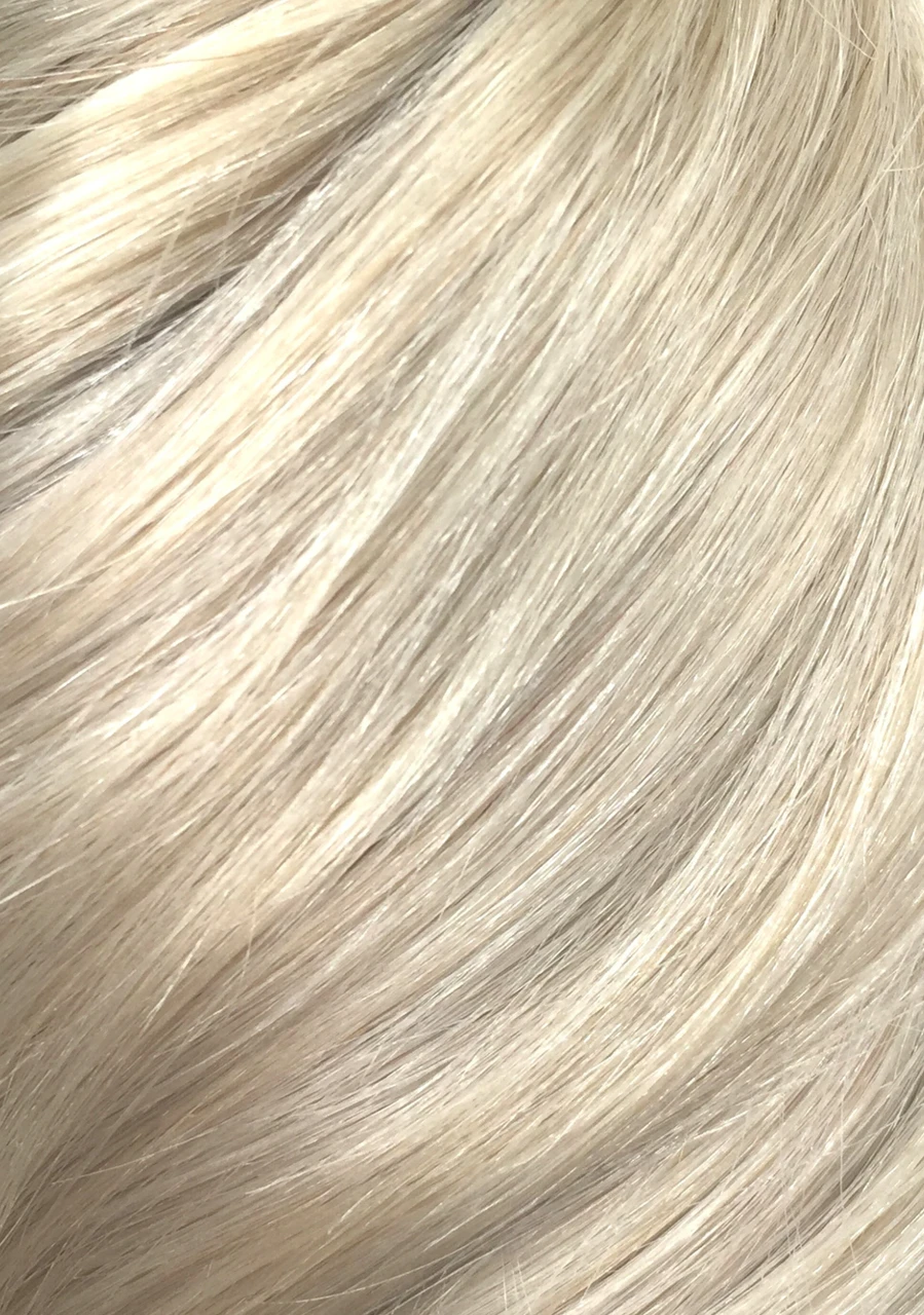 Platinum Blonde - Invisible 20" Deluxe Clip In Remy Human Hair Extensions 200g