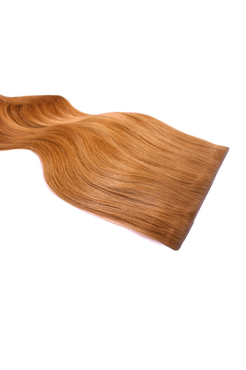 Cinnamon Ginger - Invisible 20" Deluxe Clip In Remy Human Hair Extensions 200g