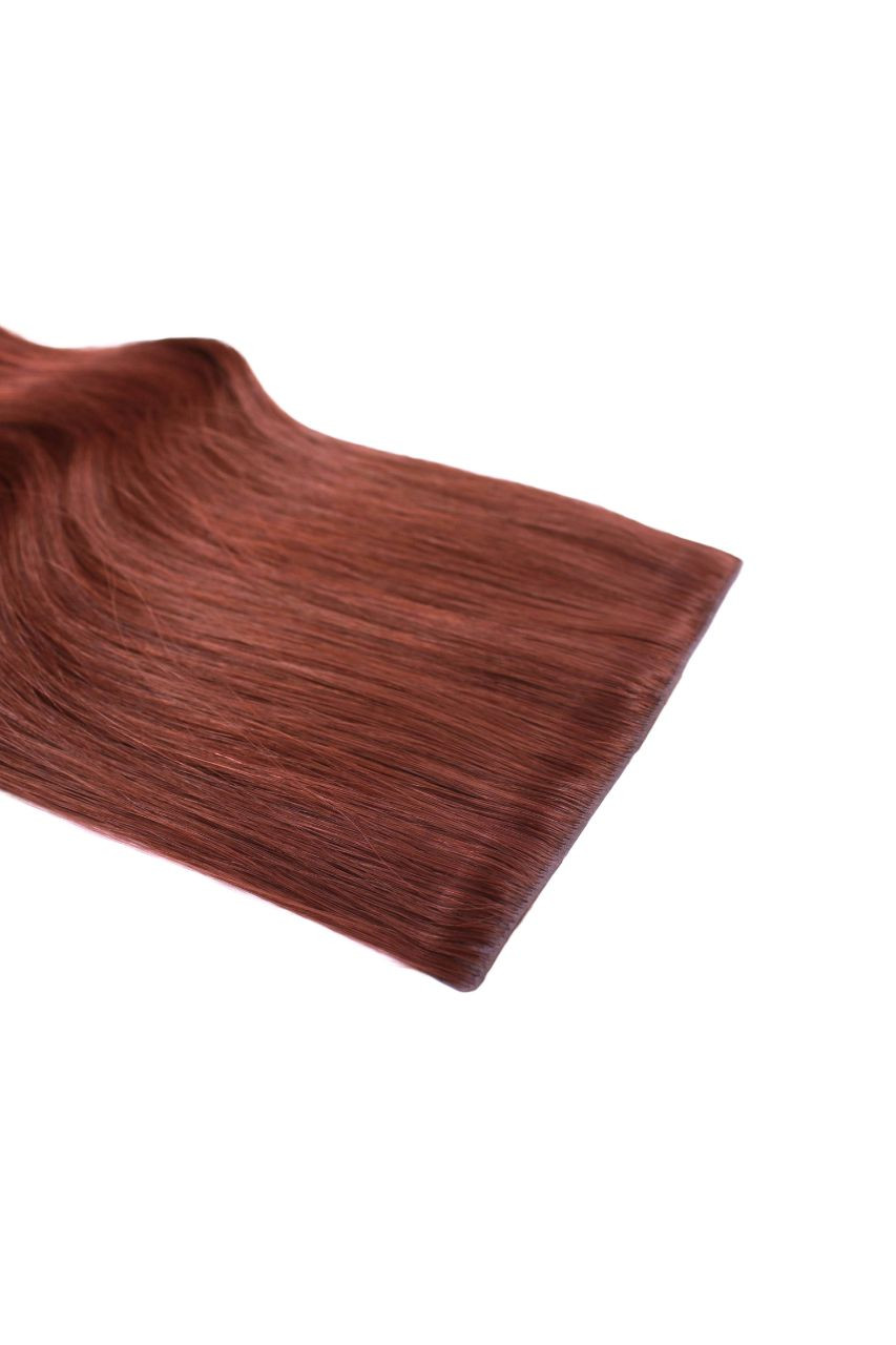 Mahogany - Invisible 20" Deluxe Clip In Remy Human Hair Extensions 200g