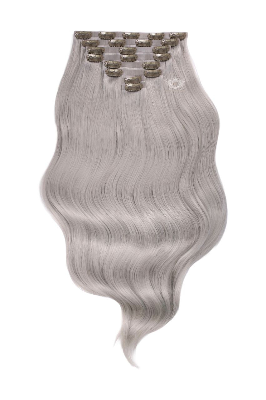 Silver Fox - Invisible 20" Deluxe Clip In Remy Human Hair Extensions 200g
