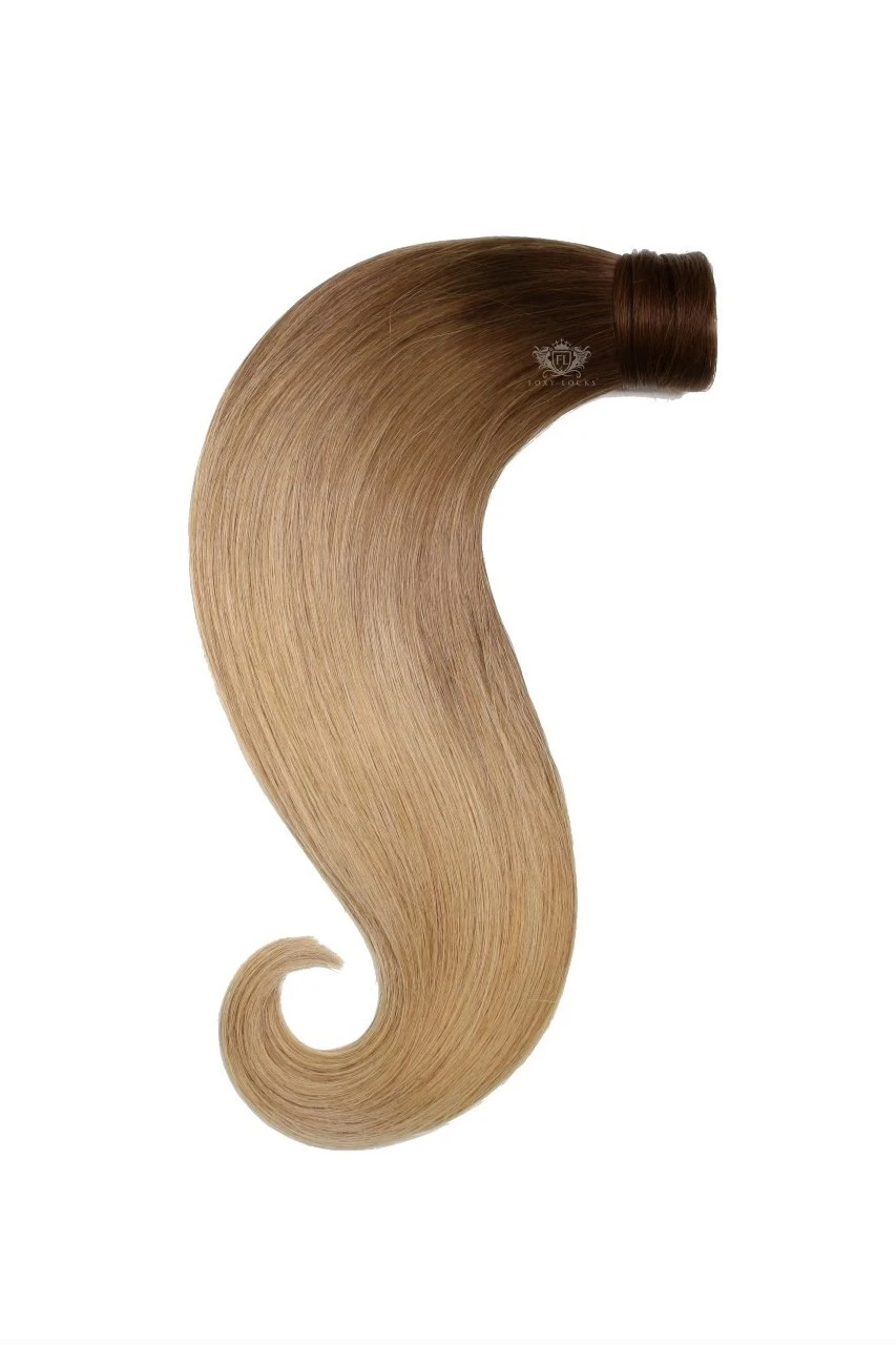Coffee Caramel - Wrap Ponytail Clip In Hair Extensions 12 / 16 / 22 Inch