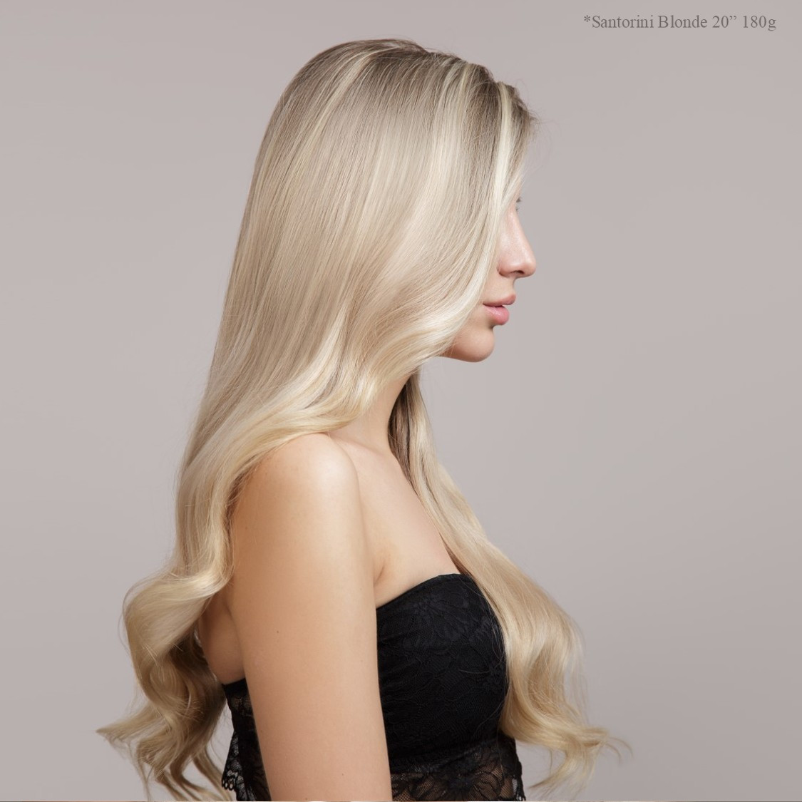 Iced Latte - Double Wefted Lace Full Head Clip in Human Hair
