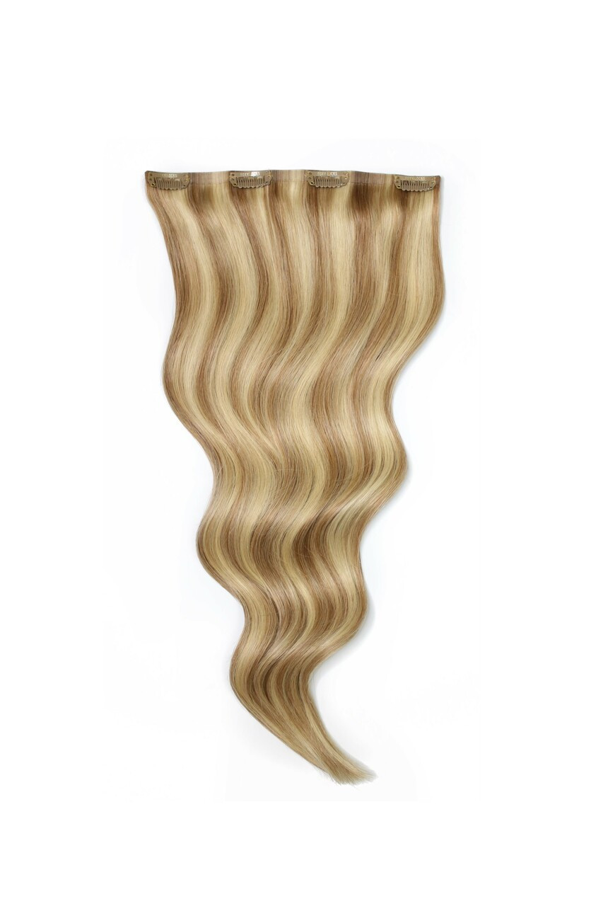 Latte Blonde - One Weft Volumizer Seamless Clip In Remy Human Hair Extensions | Foxy Locks