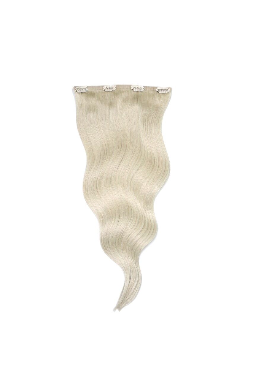 Platinum Blonde - One Weft Volumizer Seamless Clip In Remy Human Hair Extensions | Foxy Locks