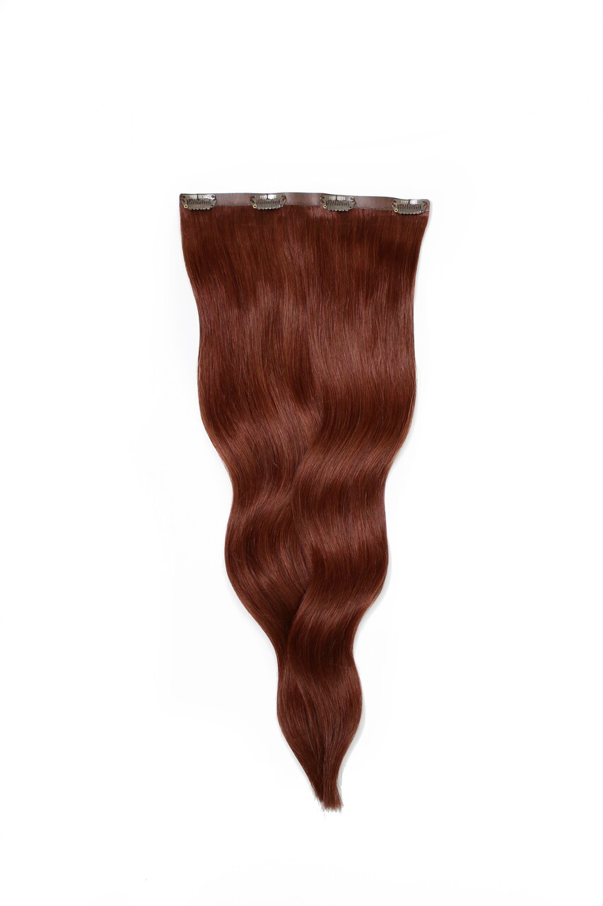 Mahogany - One Weft Volumizer Seamless Clip In Remy Human Hair Extensions | Foxy Locks