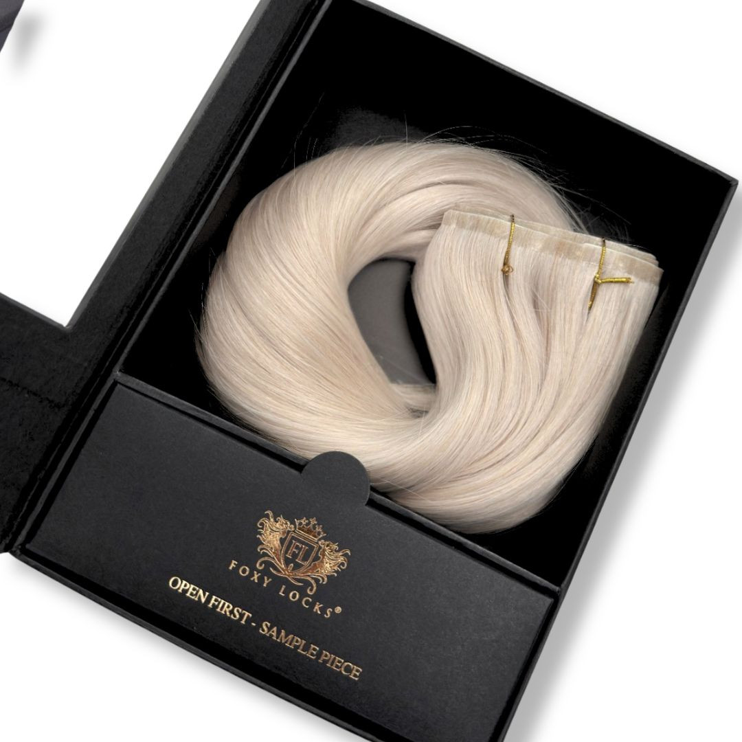 Platinum Blonde - Seamless Clip In Remy Human Hair Extensions | Foxy Locks