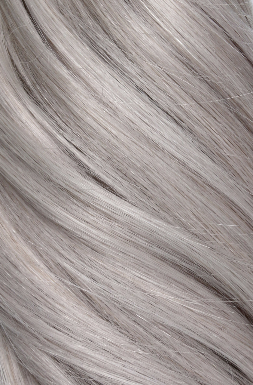 Silver Fox - Double Wefted Lace Full Head Clip in Human Hair Extensions