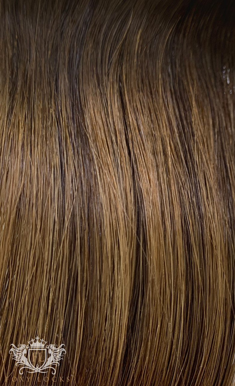  Mパフォーマンスベア Mochaccino - Double Wefted Lace Full Head Clip in Human