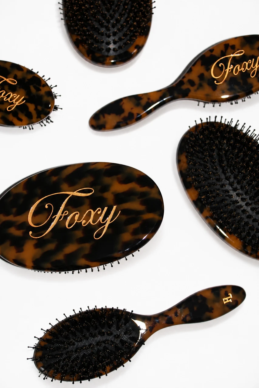 The Mini Bombshell - Handbag Brush - Leopard Tortoiseshell