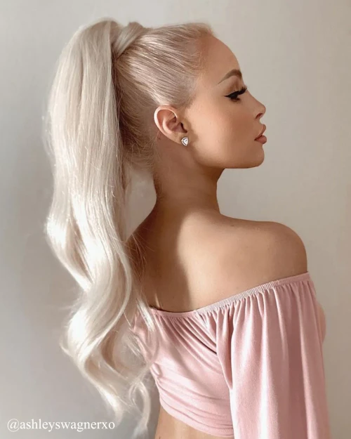 Platinum Blonde - Wrap Ponytail Clip In Hair Extensions 12 / 16 / 22 Inch