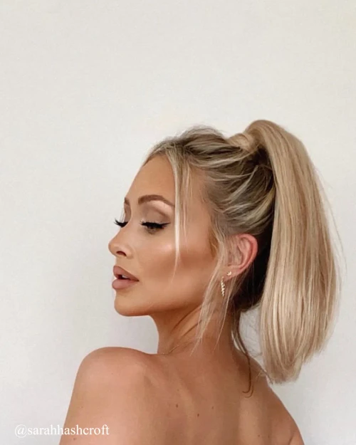 Latte Blonde - Wrap Ponytail Clip In Hair Extensions 12 / 16 / 22 Inch