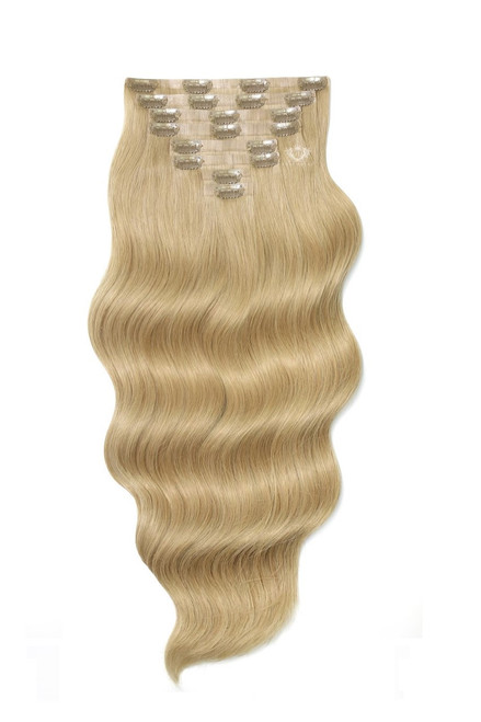 Caramel - Luxurious 26" Silk Seamless Clip In Human Hair Extensions 300g