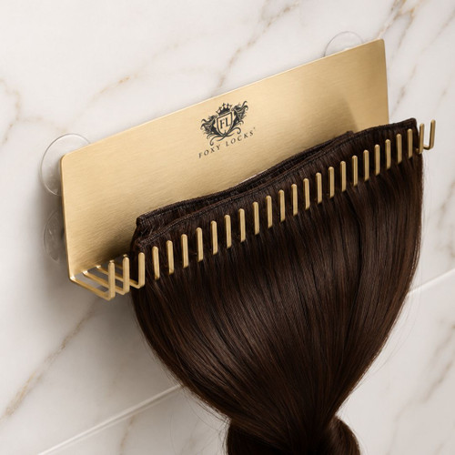 FOXY HAIR EXTENSIONS HOLDER & STYLER - GOLD