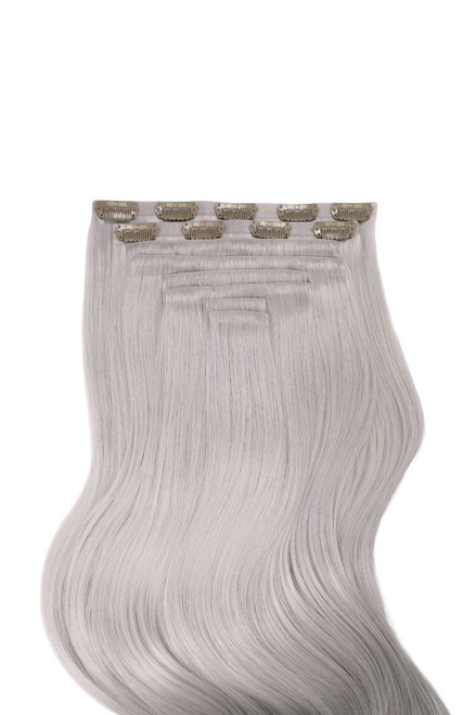 Silver Fox - Invisible 20" Deluxe Clip In Remy Human Hair Extensions 200g