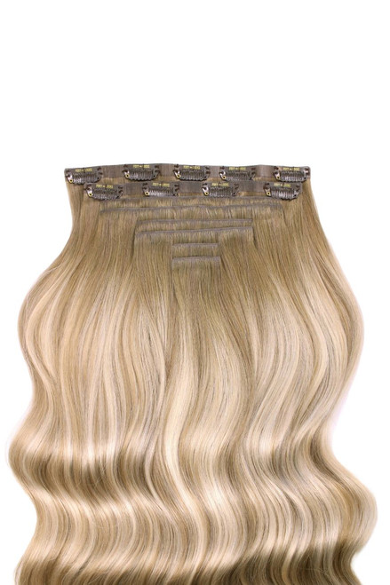 Creme Brulee - Invisible 20" Deluxe Clip In Remy Human Hair Extensions 200g