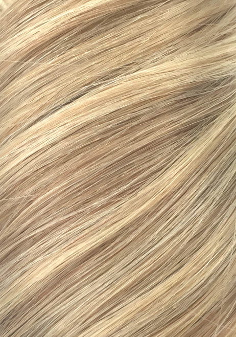 Latte Blonde - Double Wefted Lace Full Head Clip in Human Hair Extensions