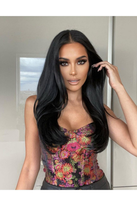 Jet Black - Seamless Clip In Remy Human Hair Extensions | Foxy Locks