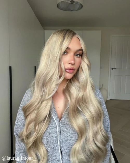 Santorini Blonde - One Weft Volumizer Seamless Clip In Remy Human Hair Extensions | Foxy Locks