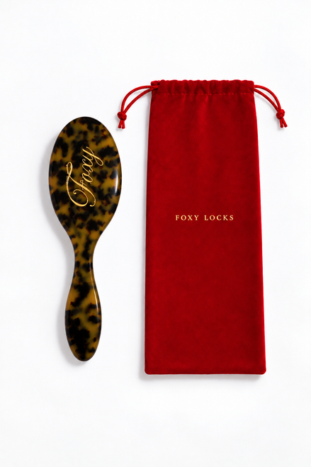 The Baby Bombshell - Mini Handbag Brush - Leopard Tortoiseshell