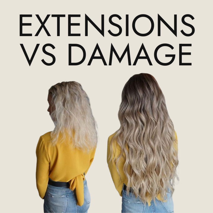 tape hair extensions damage