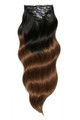 Espresso Ombre - Luxurious 24" Silk Seamless Clip In Human Hair Extensions 280g