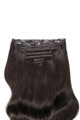 Brown Black - Invisible 20" Deluxe Clip In Remy Human Hair Extensions 200g