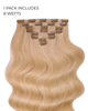 Sandy Blonde - Invisible 20" Deluxe Clip In Remy Human Hair Extensions 200g