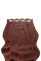 Mahogany - Invisible 20" Deluxe Clip In Remy Human Hair Extensions 200g